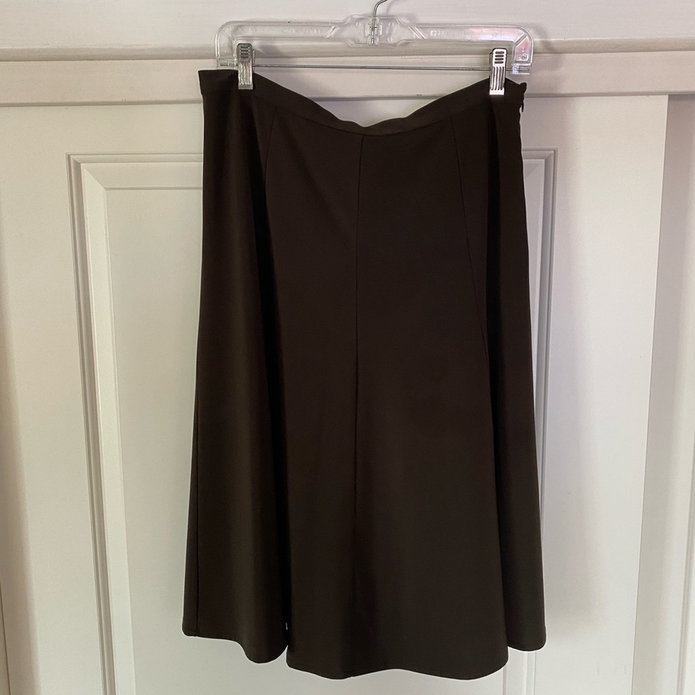 Michael Kors Vintage Dark Brown Midi Skirt